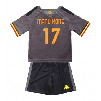 AS Roma Manu Kone #17 Maglia Gara Terza Repliche 2026-27 Bambino Maniche Corte